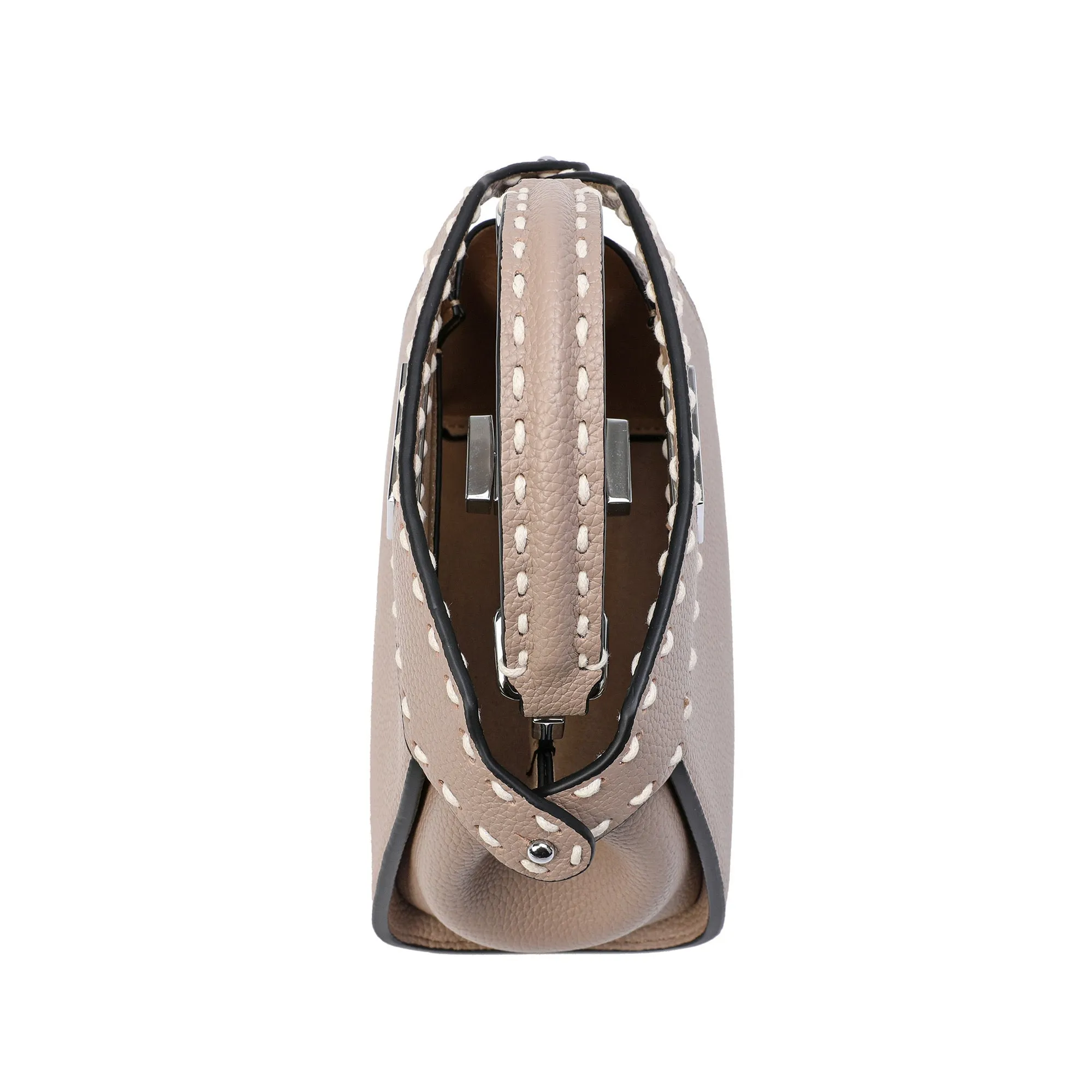 Top-Grain Leather Satchel/Shoulder Bag