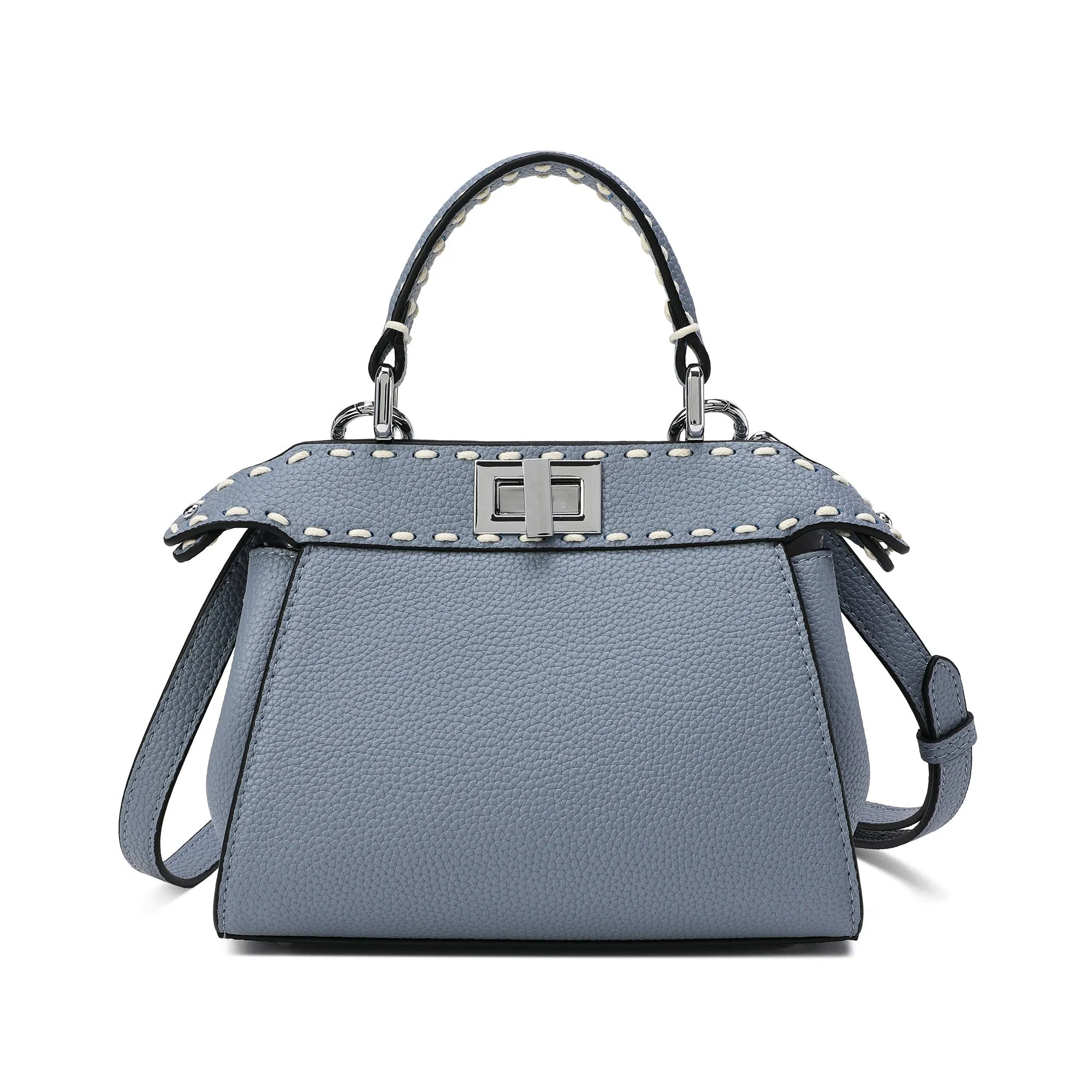 Top-Grain Leather Satchel/Shoulder Bag