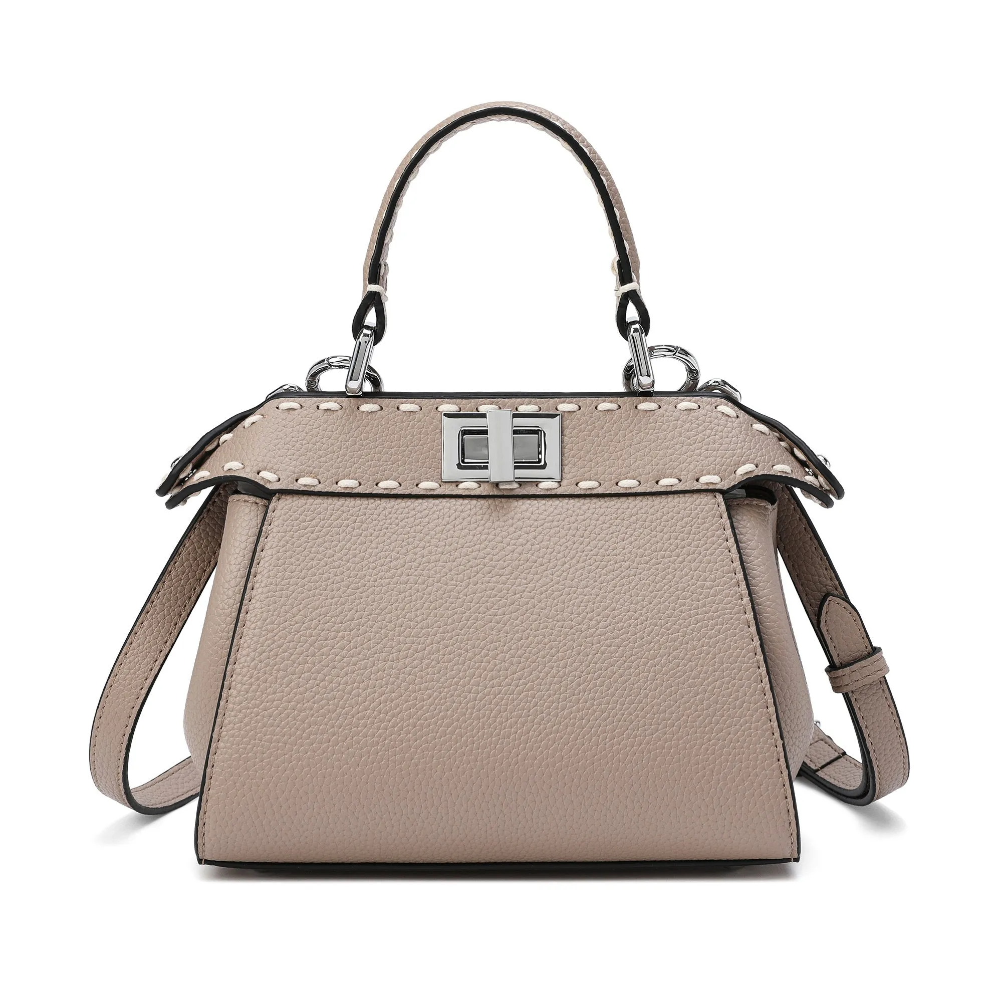 Top-Grain Leather Satchel/Shoulder Bag