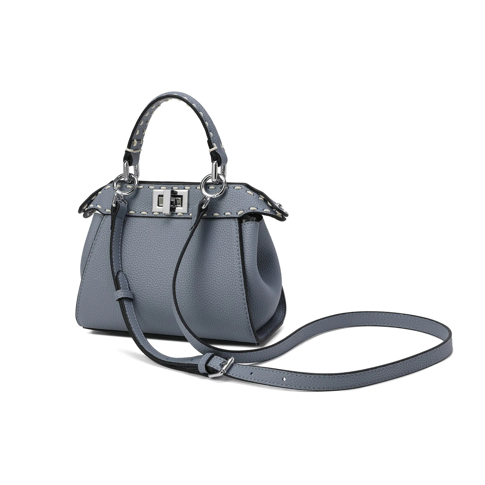 Top-Grain Leather Satchel/Shoulder Bag