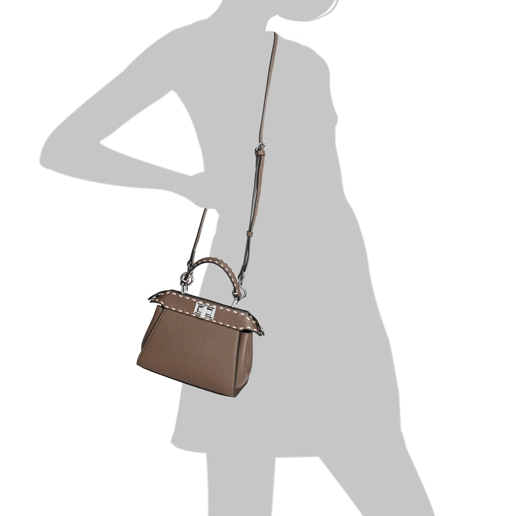 Top-Grain Leather Satchel/Shoulder Bag