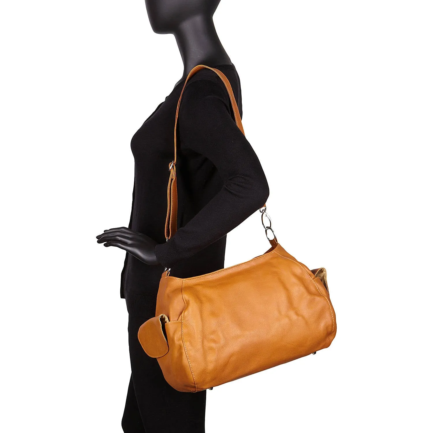 TOP-ZIP SHOULDER BAG/CROSS BODY HOBO