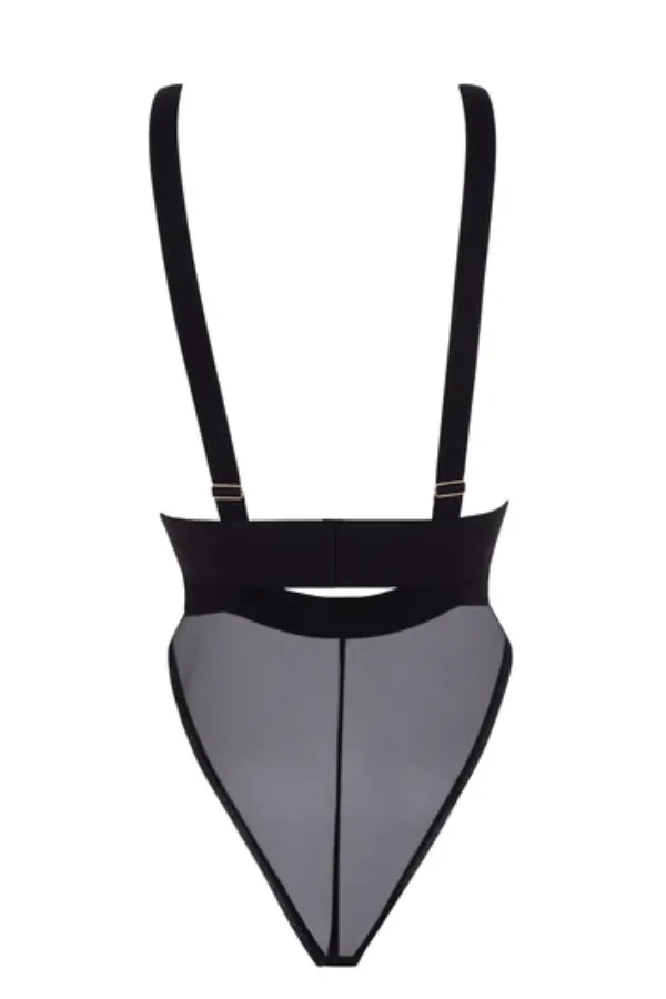 Topaz Soft Bodysuit - Black