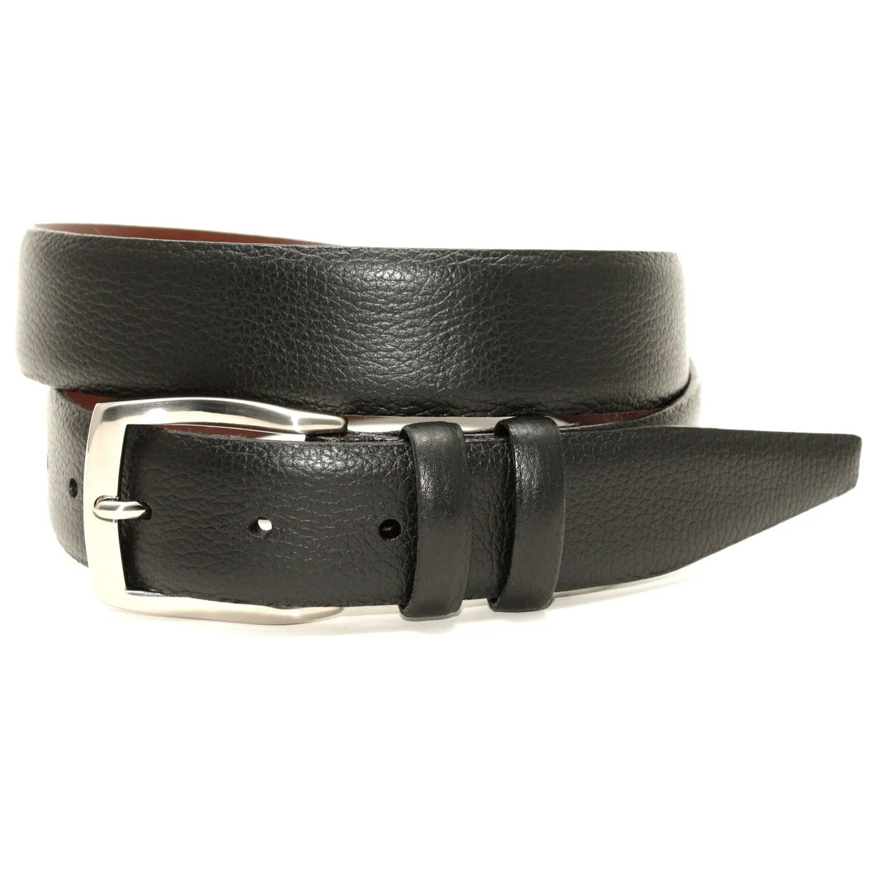 Torino Pebble Grain Leather Belt