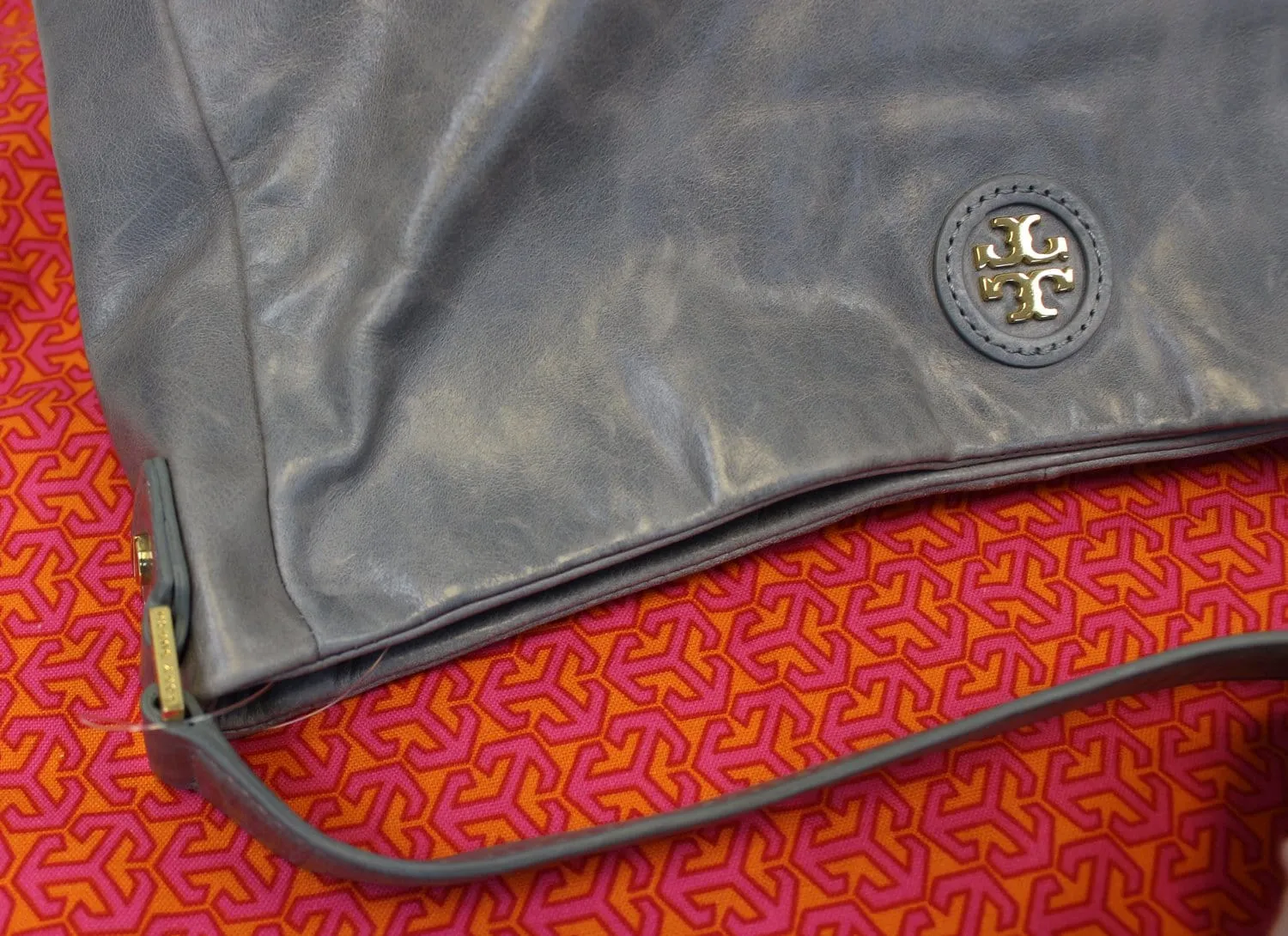 TORY BURCH Dena Leather Hobo Bag