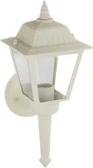 Trans Globe Lighting 4005 WH 14-Inch 1-Light Outdoor up Wall Lantern, White