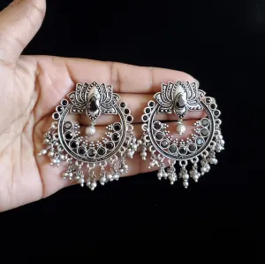 Trendy Earring With Oxidised Plating RN10 Black