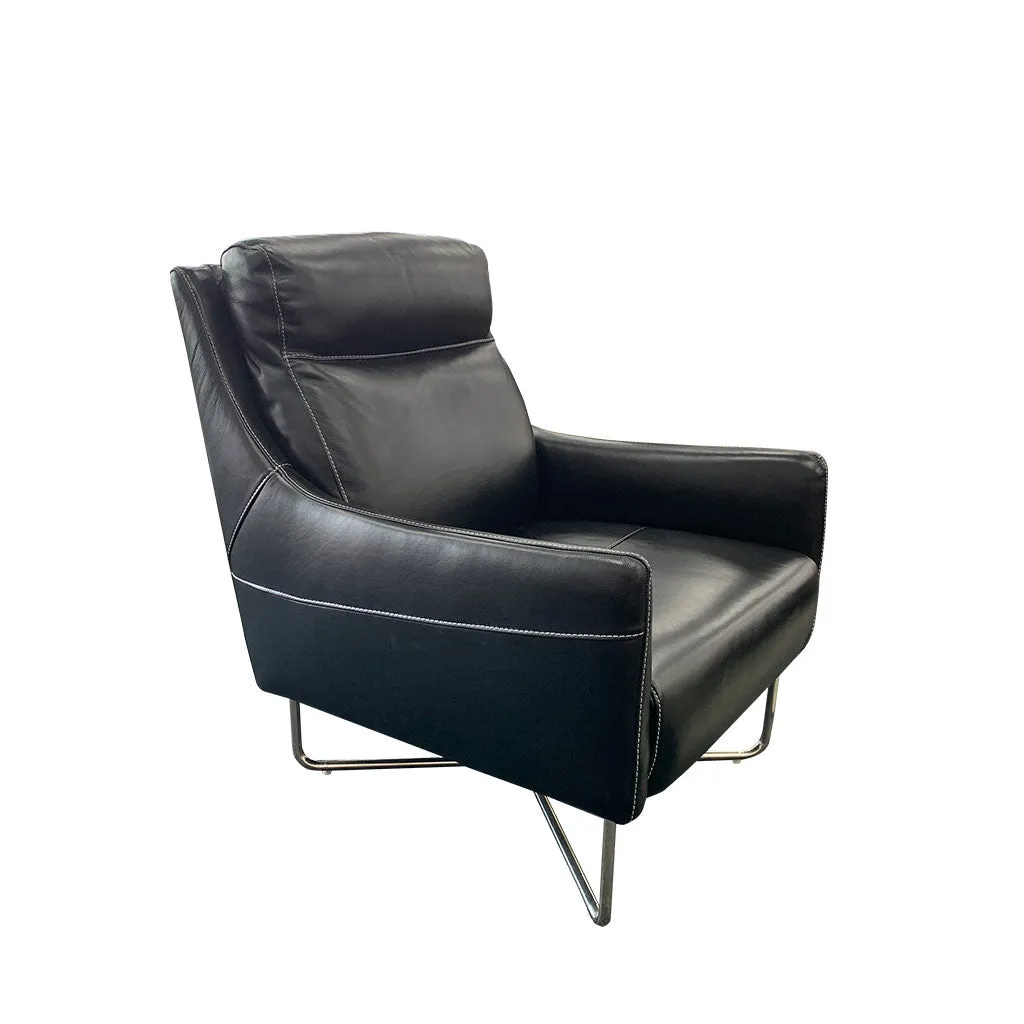 Trento Chair - Urban Sofa Black Leather