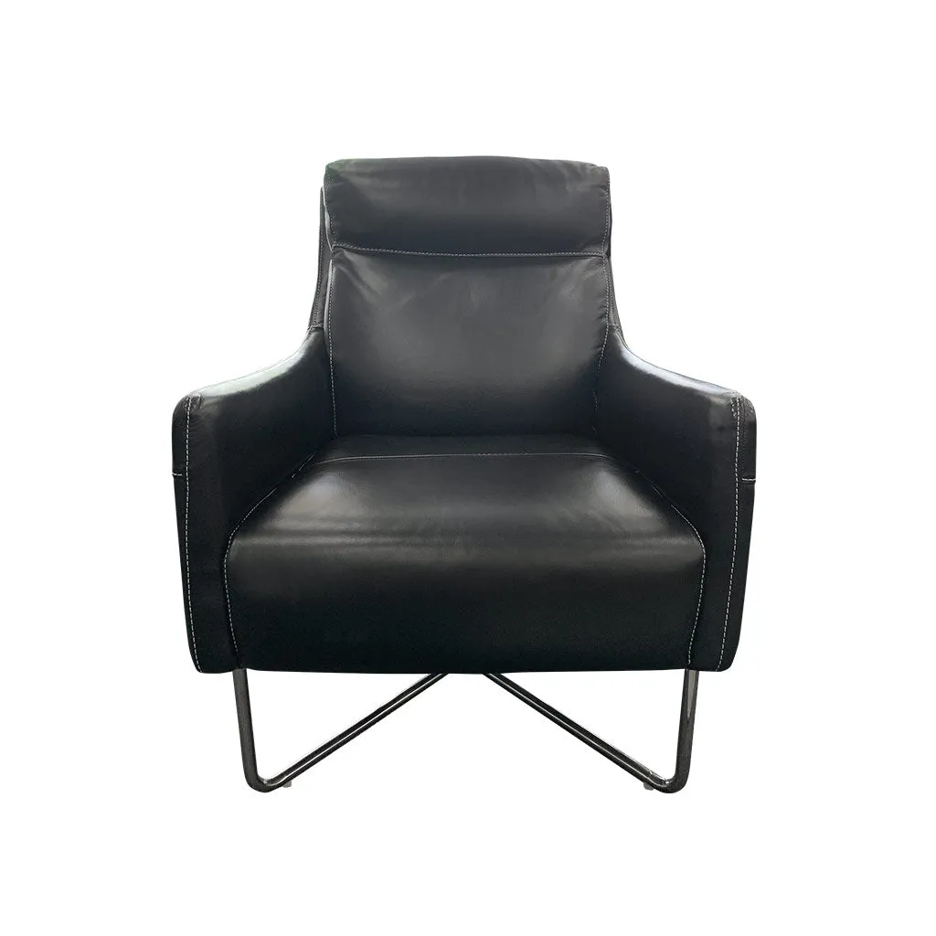 Trento Chair - Urban Sofa Black Leather