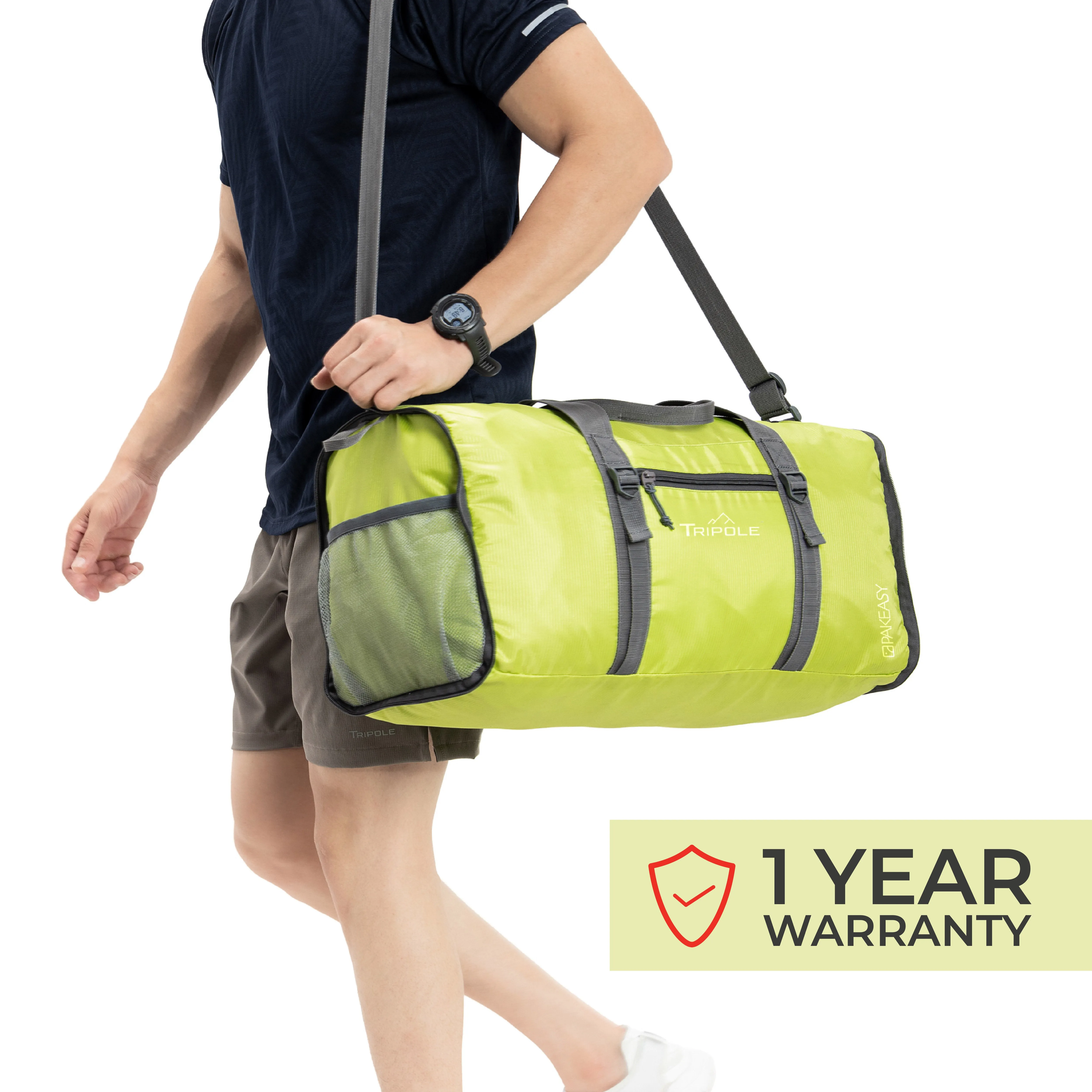 Tripole PAKEasy Foldable Duffel Bag | Portable Bag for Traveling | 40 Litres