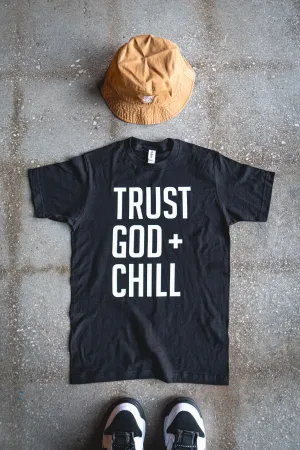 Trust God   Chill Adult Box T-Shirt & Timberland Bucket Hat Bundle