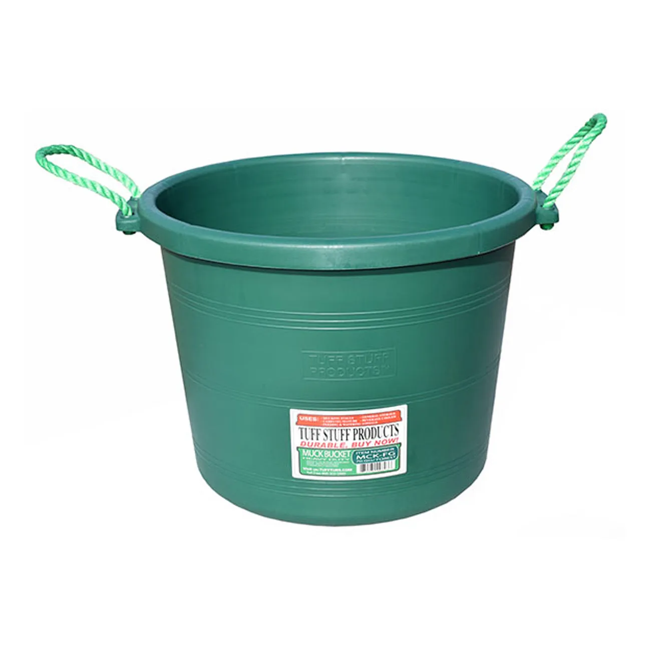 Tuff Stuff muck bucket 70 qts - forest green