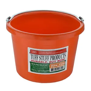 Tuff Stuff round bucket 8 qts - orange