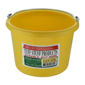 Tuff Stuff round bucket 8 qts - yellow