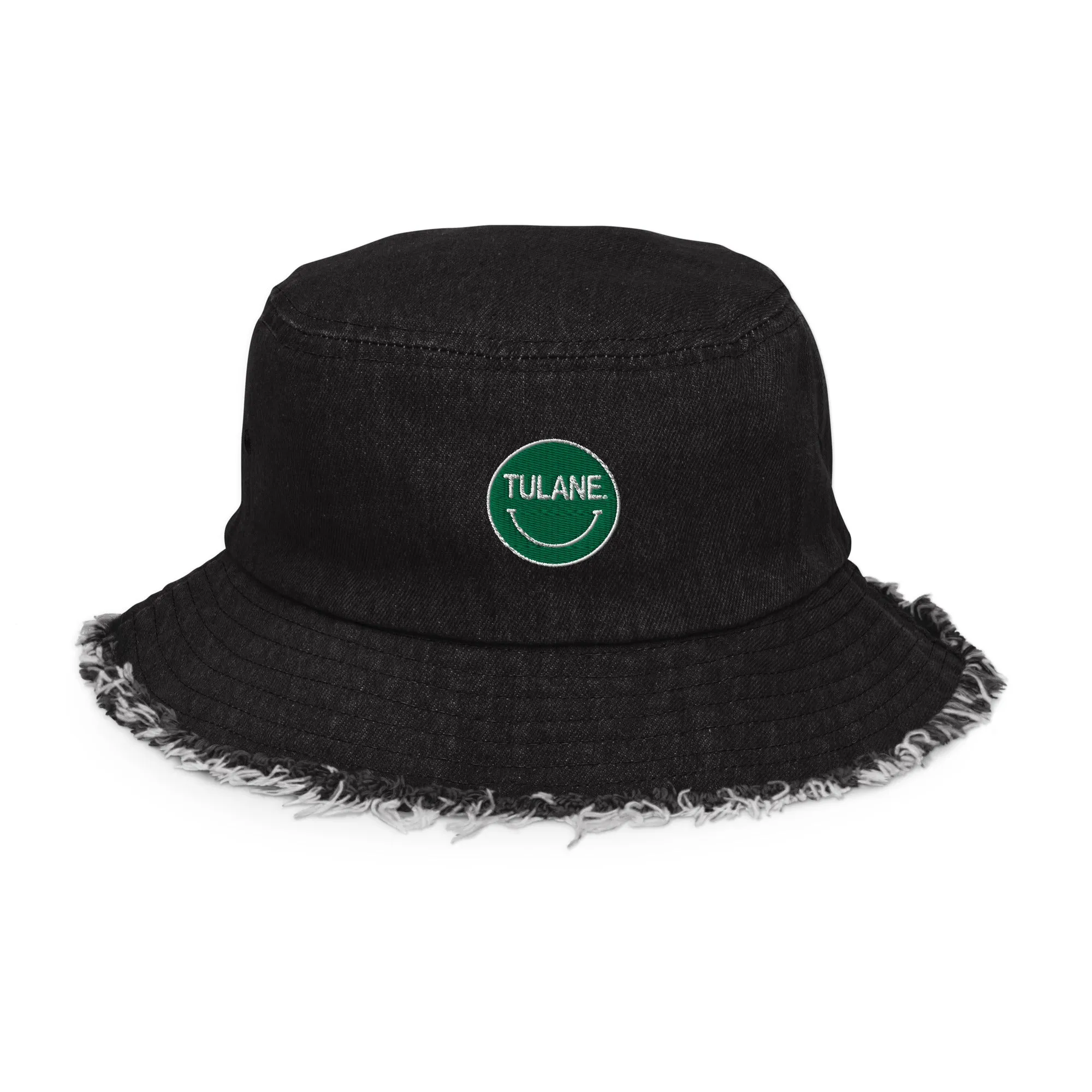 Tulane Distressed Denim Bucket Hat