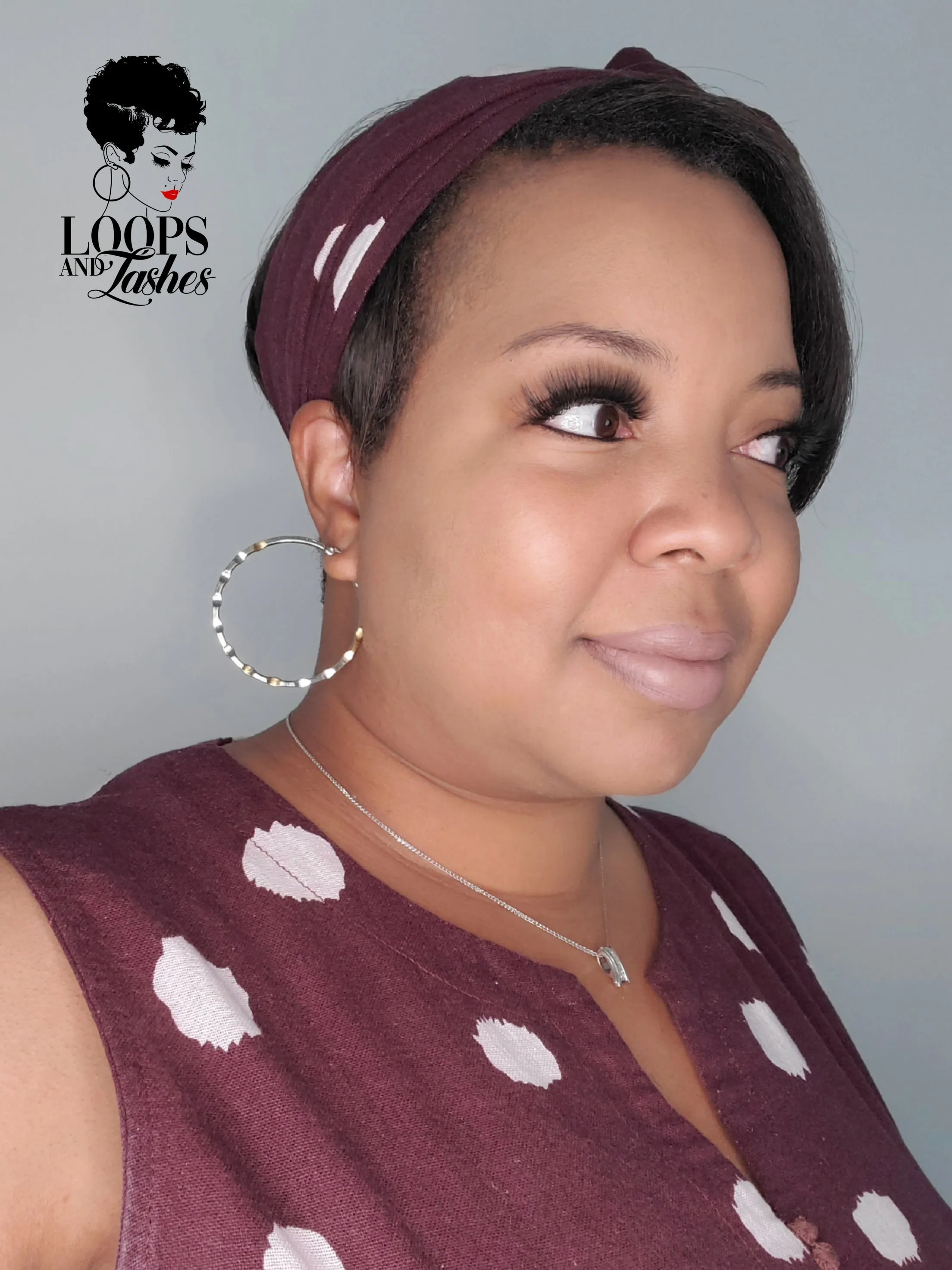 Two-Tone Dimpled Hoops