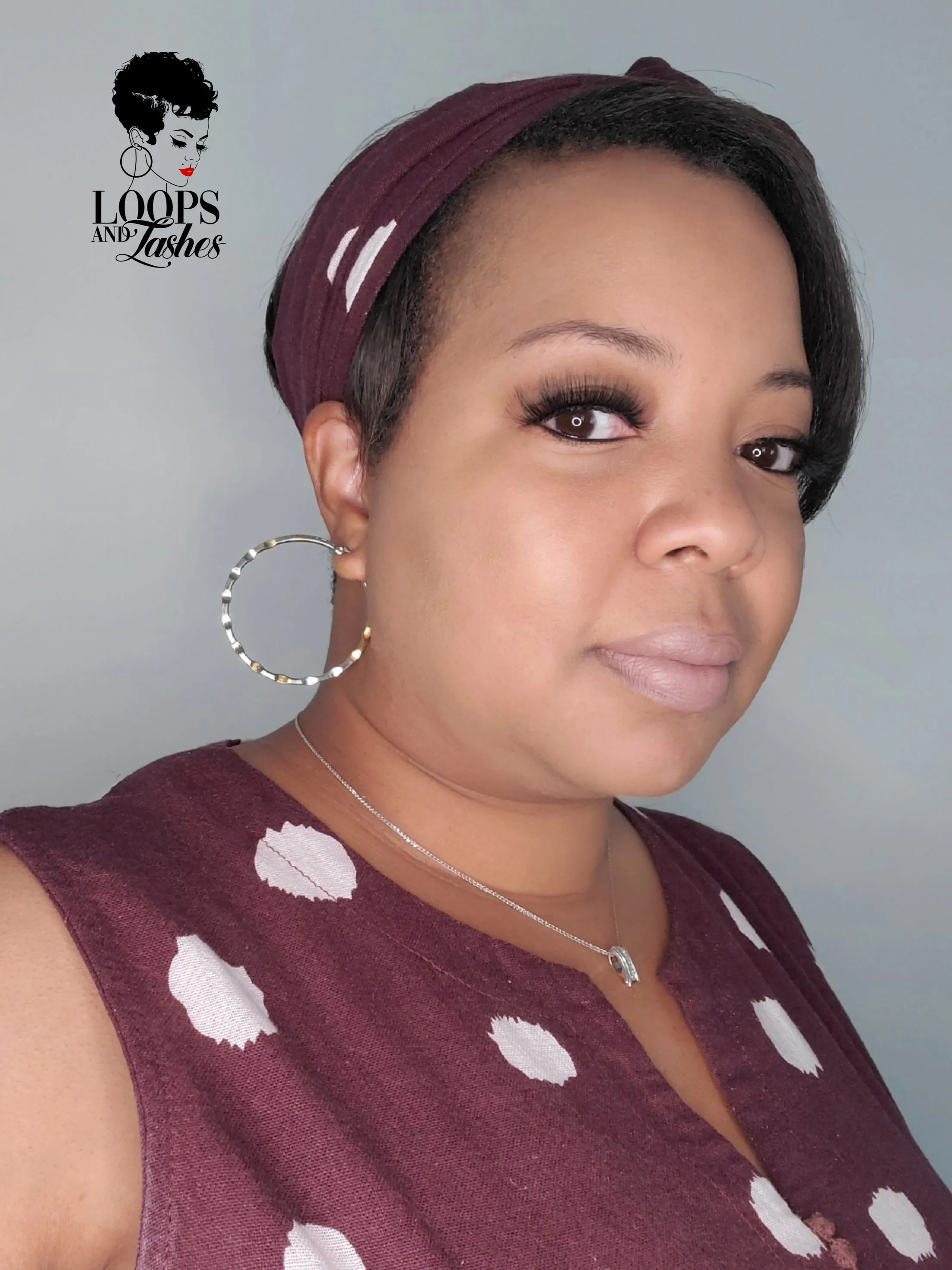 Two-Tone Dimpled Hoops