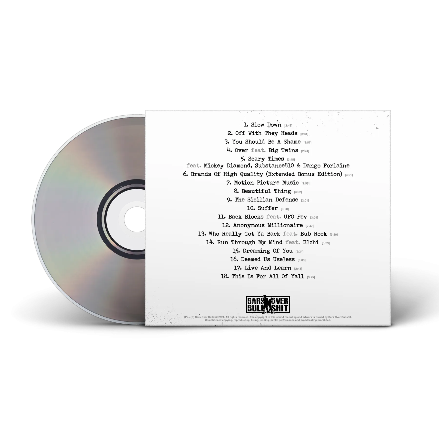 Ty Farris - No Cosign Just Cocaine 4 White Cover Deluxe Edition