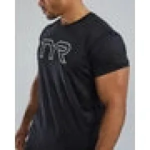 TYR Airtec™ Men's Big Logo Tee - Solid Heather Black