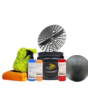 Ultimate Car Cleaning Kit with Car Wash Soap, Bucket, Mitt & Accessories