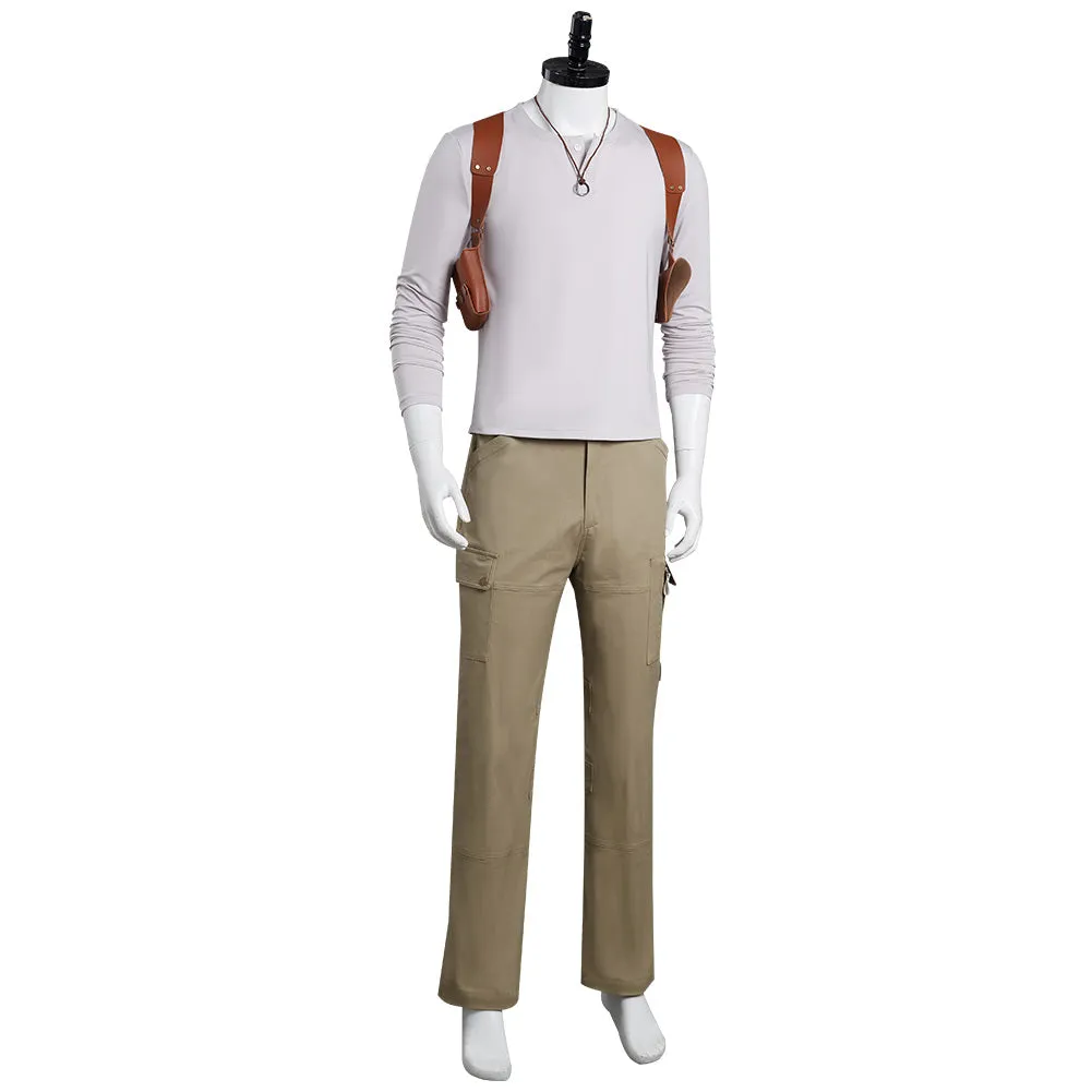 Uncharted Nathan Drake Outfits Cosplay Costume Halloween Carnival Suit