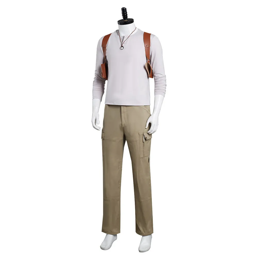 Uncharted Nathan Drake Outfits Cosplay Costume Halloween Carnival Suit