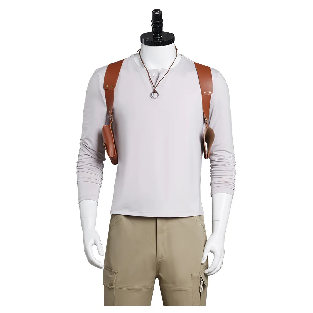 Uncharted Nathan Drake Outfits Cosplay Costume Halloween Carnival Suit