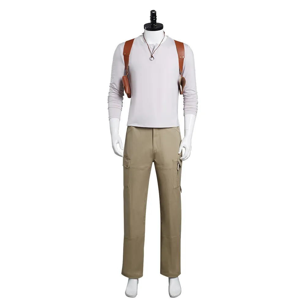 Uncharted Nathan Drake Outfits Cosplay Costume Halloween Carnival Suit