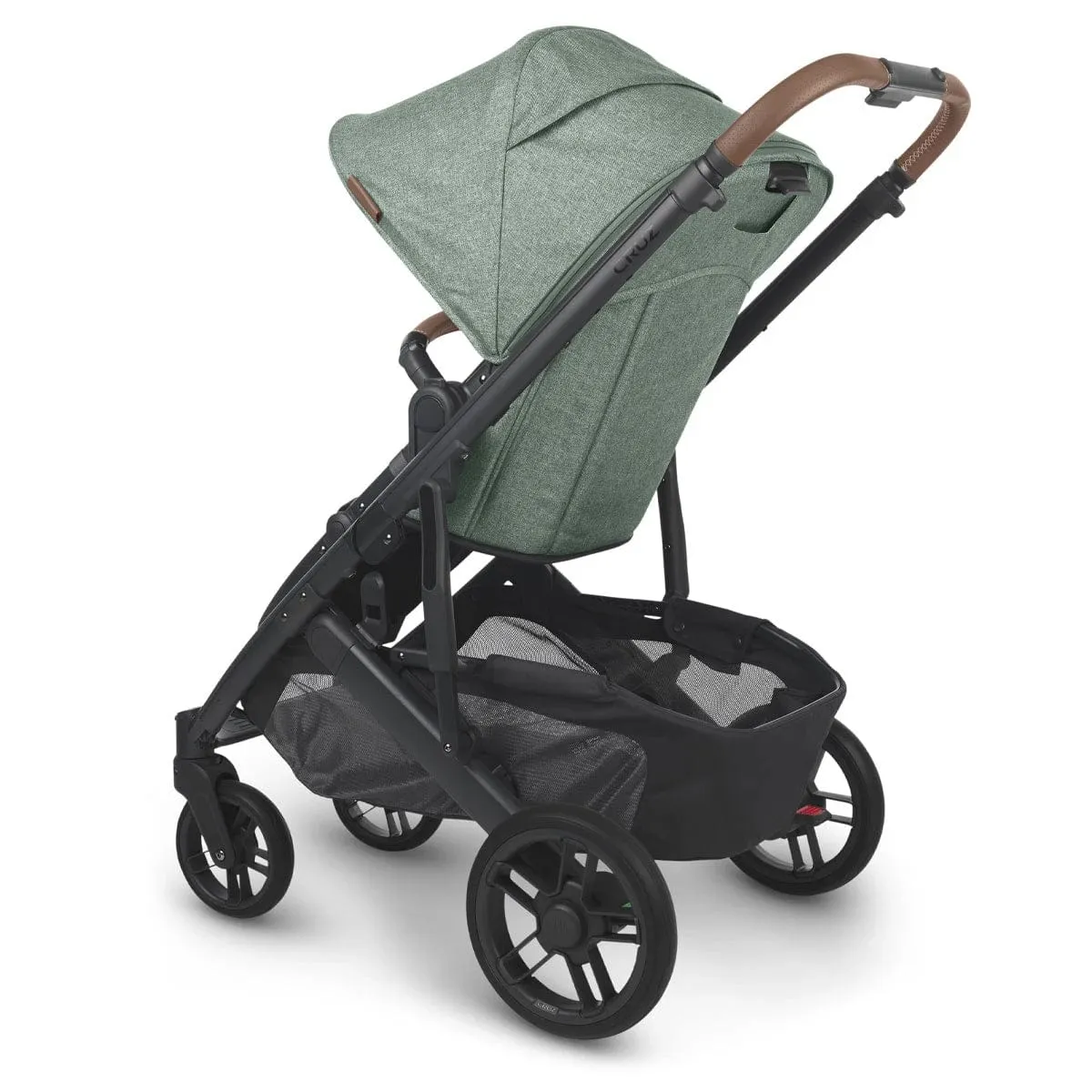UPPAbaby Cruz V2 Stroller - Gwen (Green Melange/Carbon/Saddle Leather)