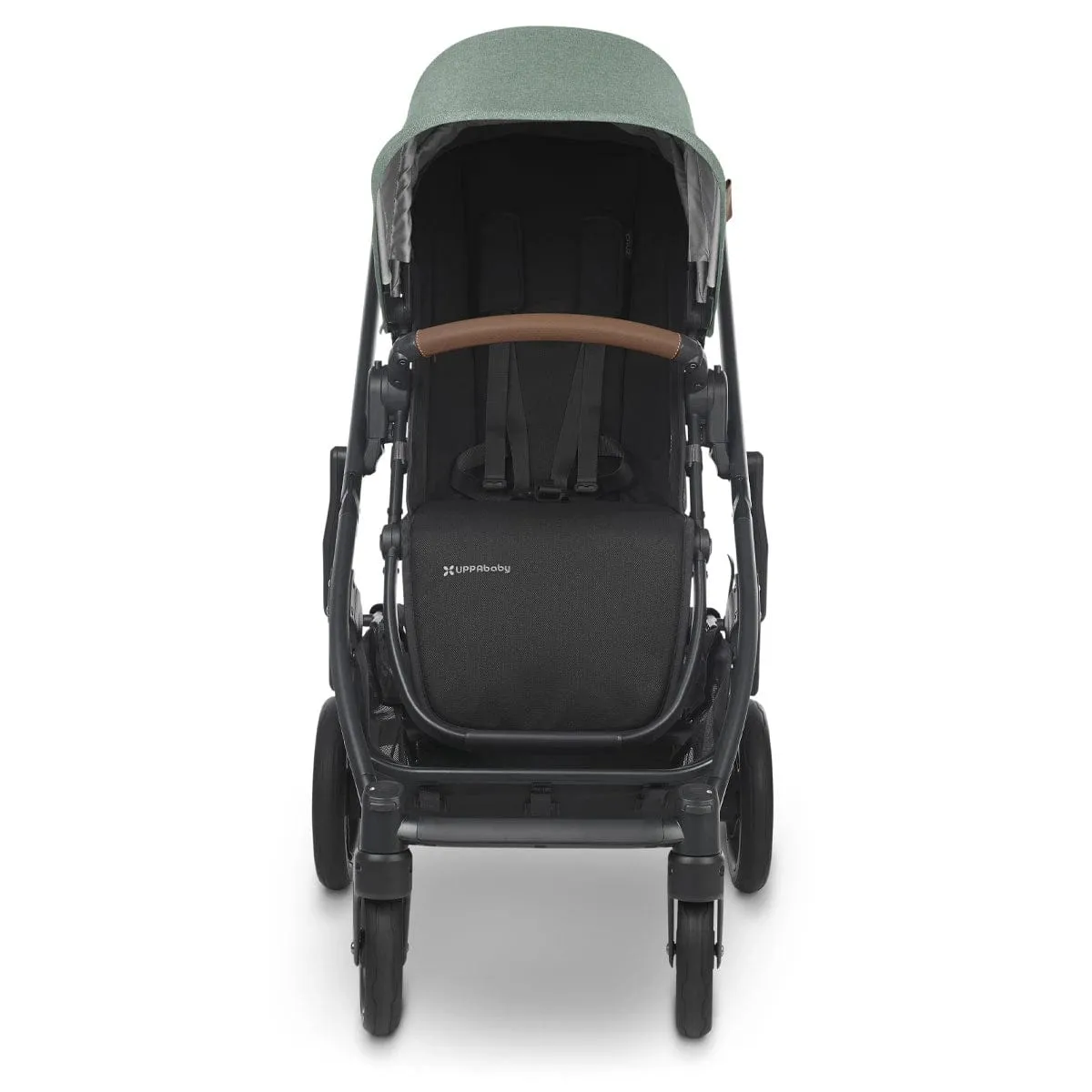 UPPAbaby Cruz V2 Stroller - Gwen (Green Melange/Carbon/Saddle Leather)