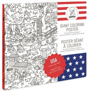 USA Coloring Poster