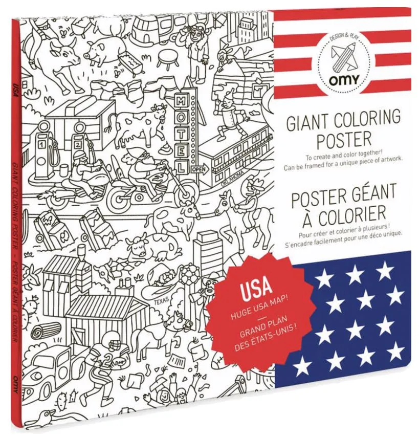 USA Coloring Poster