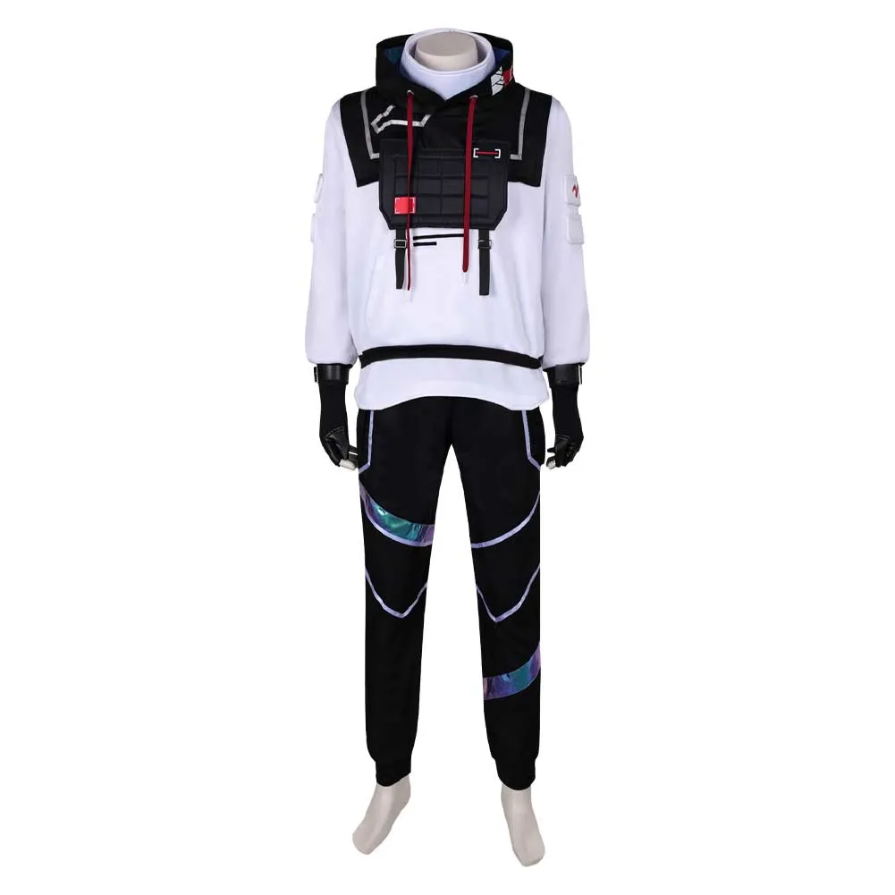 VALORANT ISO White Suit Cosplay Costume Outfits Halloween Carnival Suit
