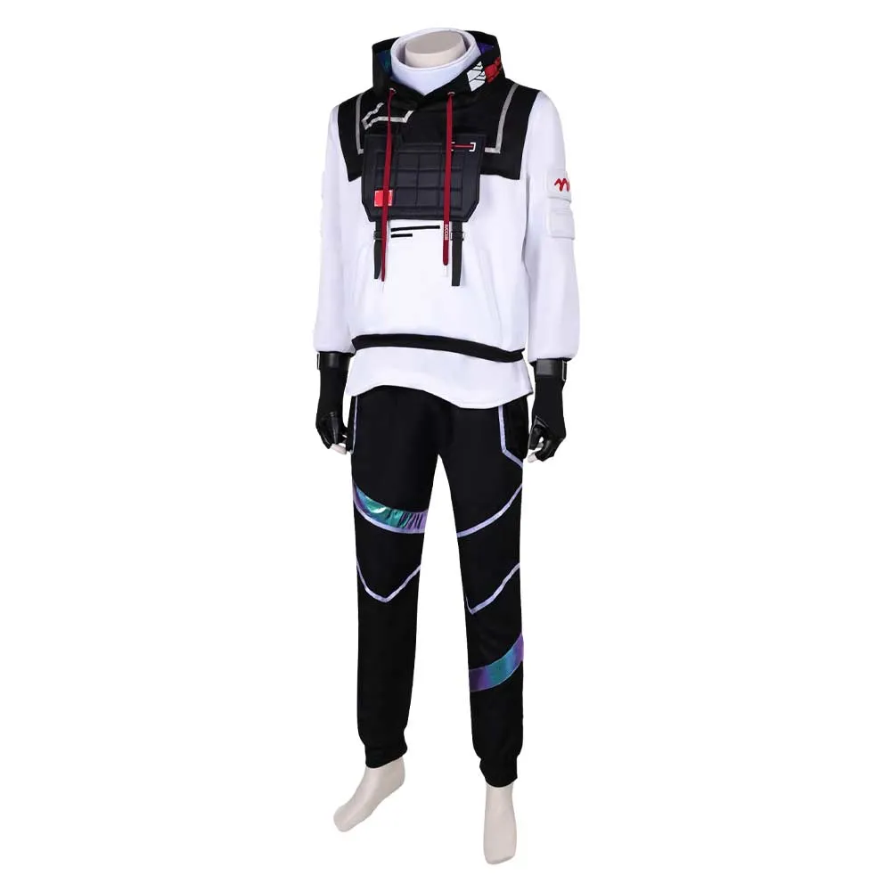 VALORANT ISO White Suit Cosplay Costume Outfits Halloween Carnival Suit