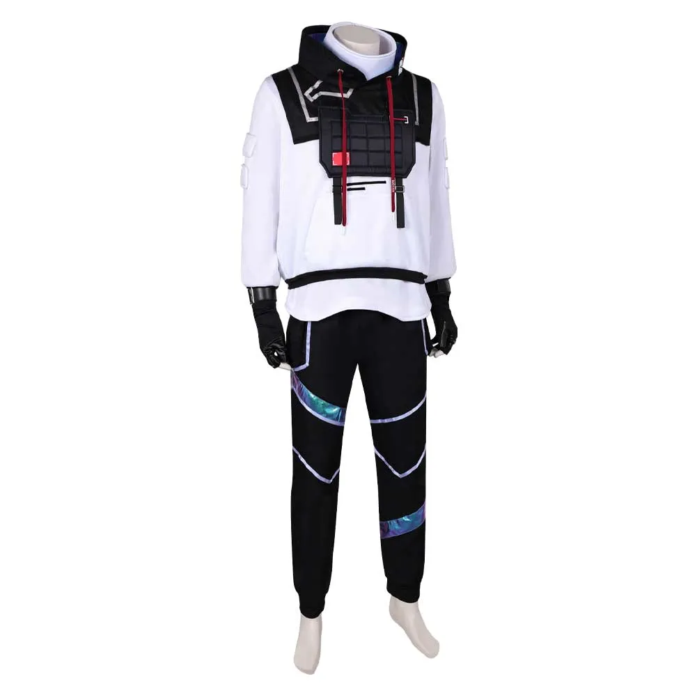 VALORANT ISO White Suit Cosplay Costume Outfits Halloween Carnival Suit