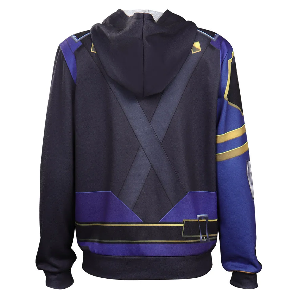Valorant Reyna Cosplay Costume Hoodie Coat Outfits Halloween Carnival Suit