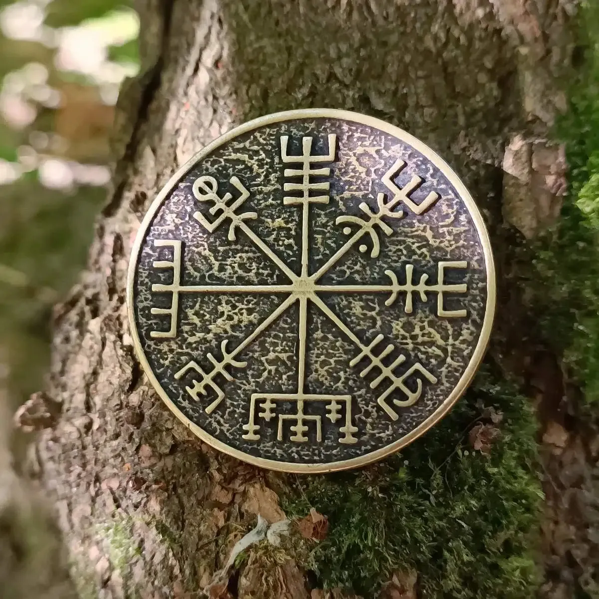 Vegvisir custom EDC coin