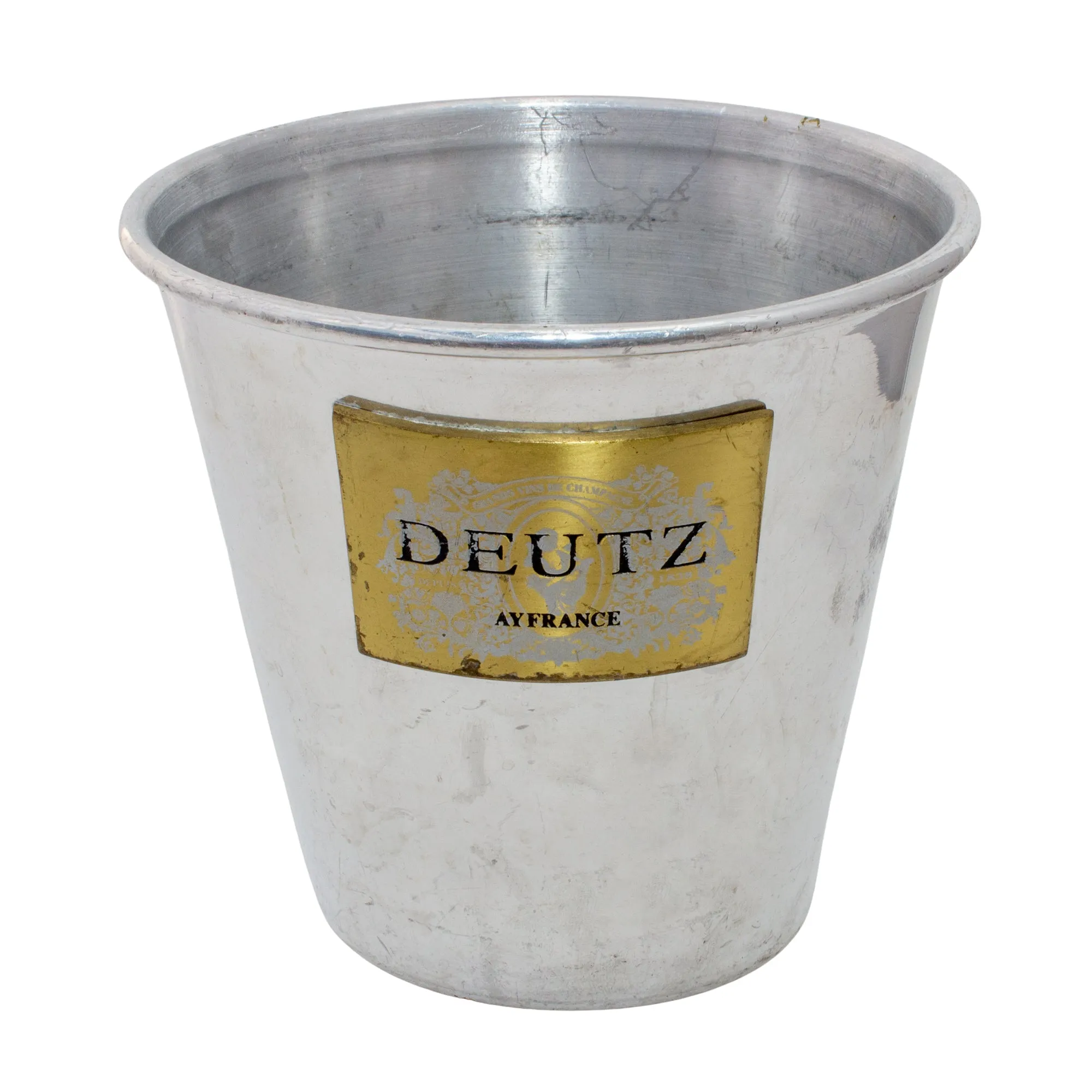 Vintage French Metal Ice Bucket | Deutz Label