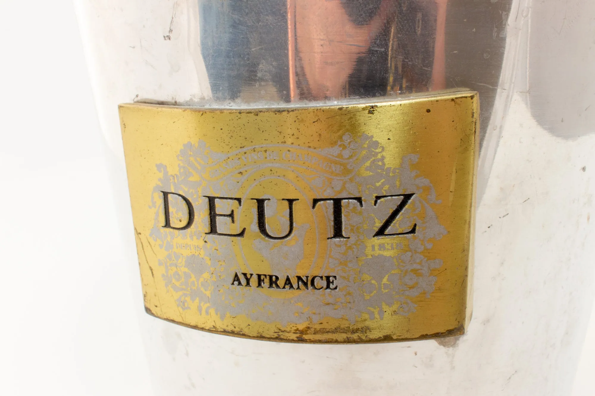 Vintage French Metal Ice Bucket | Deutz Label