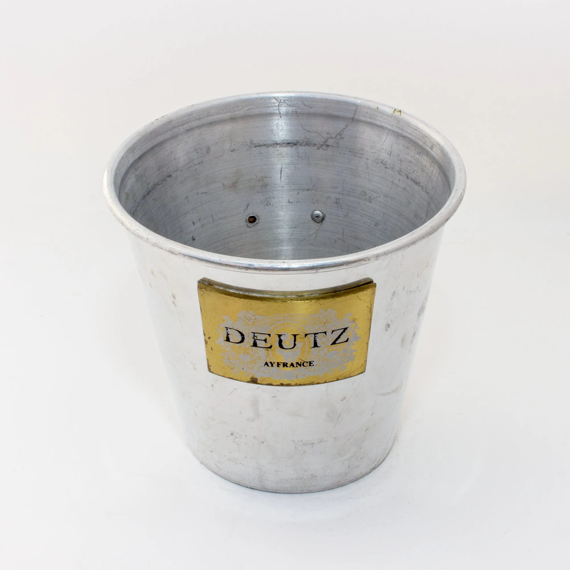 Vintage French Metal Ice Bucket | Deutz Label