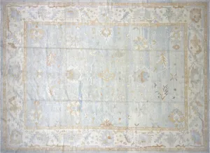 Vintage Turkish Oushak Rug - 12'10" x 17'3"