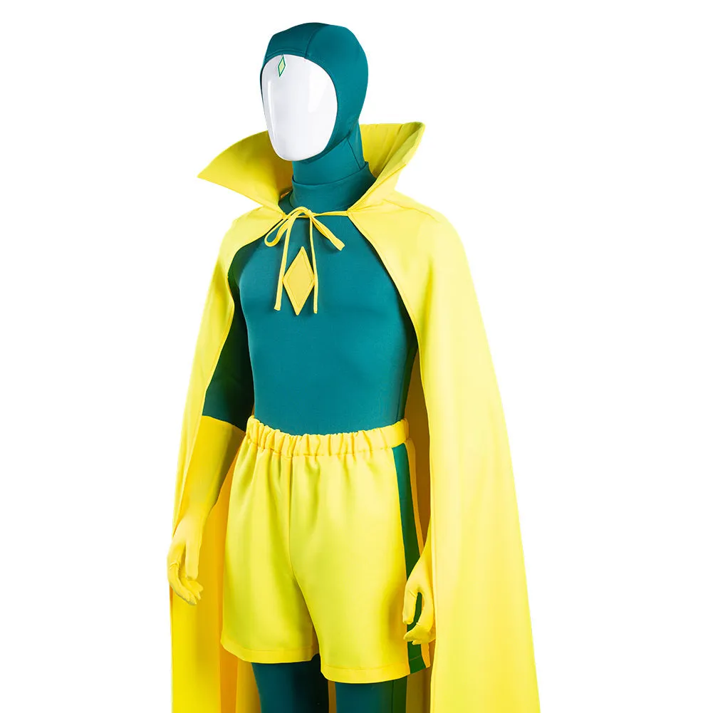 Wanda Vision Scarlet Witch Women Jumpsuit Outfit Wanda Maximoff Halloween Carnival Suit Cosplay Costume
