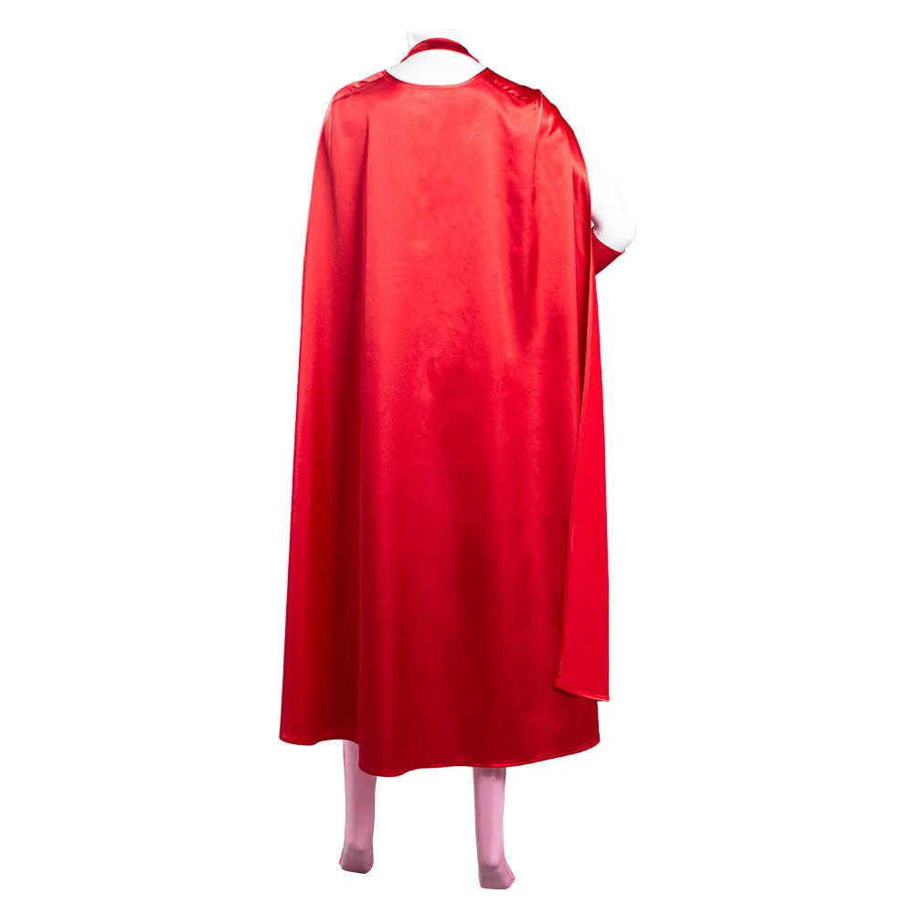 Wanda Vision Scarlet Witch Women Jumpsuit Outfit Wanda Maximoff Halloween Carnival Suit Cosplay Costume