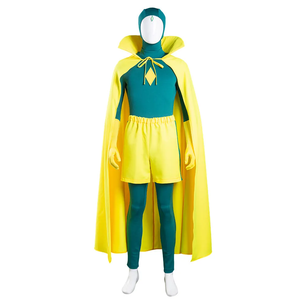 Wanda Vision Scarlet Witch Women Jumpsuit Outfit Wanda Maximoff Halloween Carnival Suit Cosplay Costume