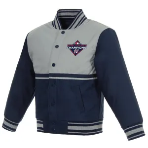 Washington Nationals World Series Kids Poly Twill Jacket