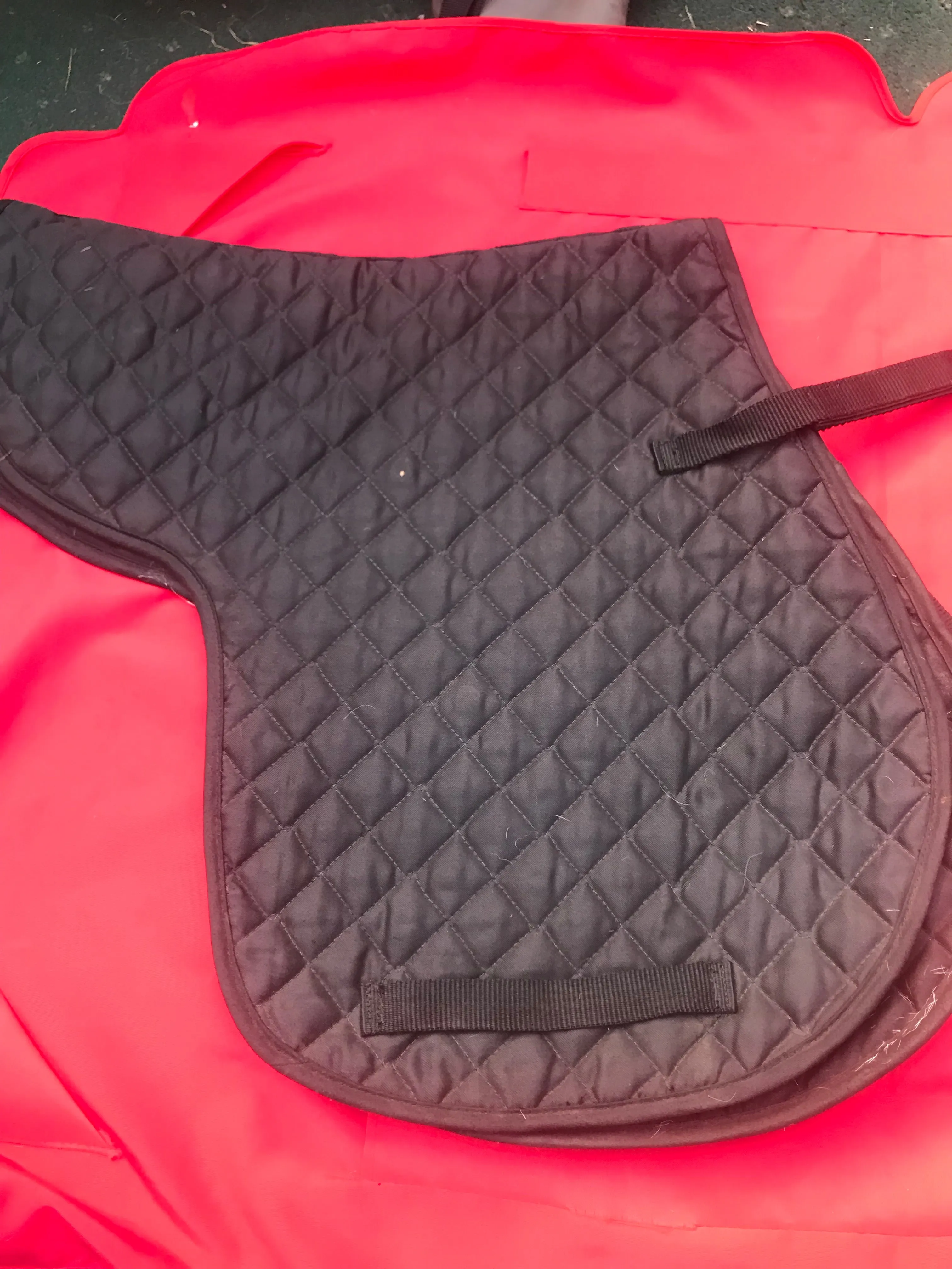 wessex black full/cob numnah FREE POSTAGE