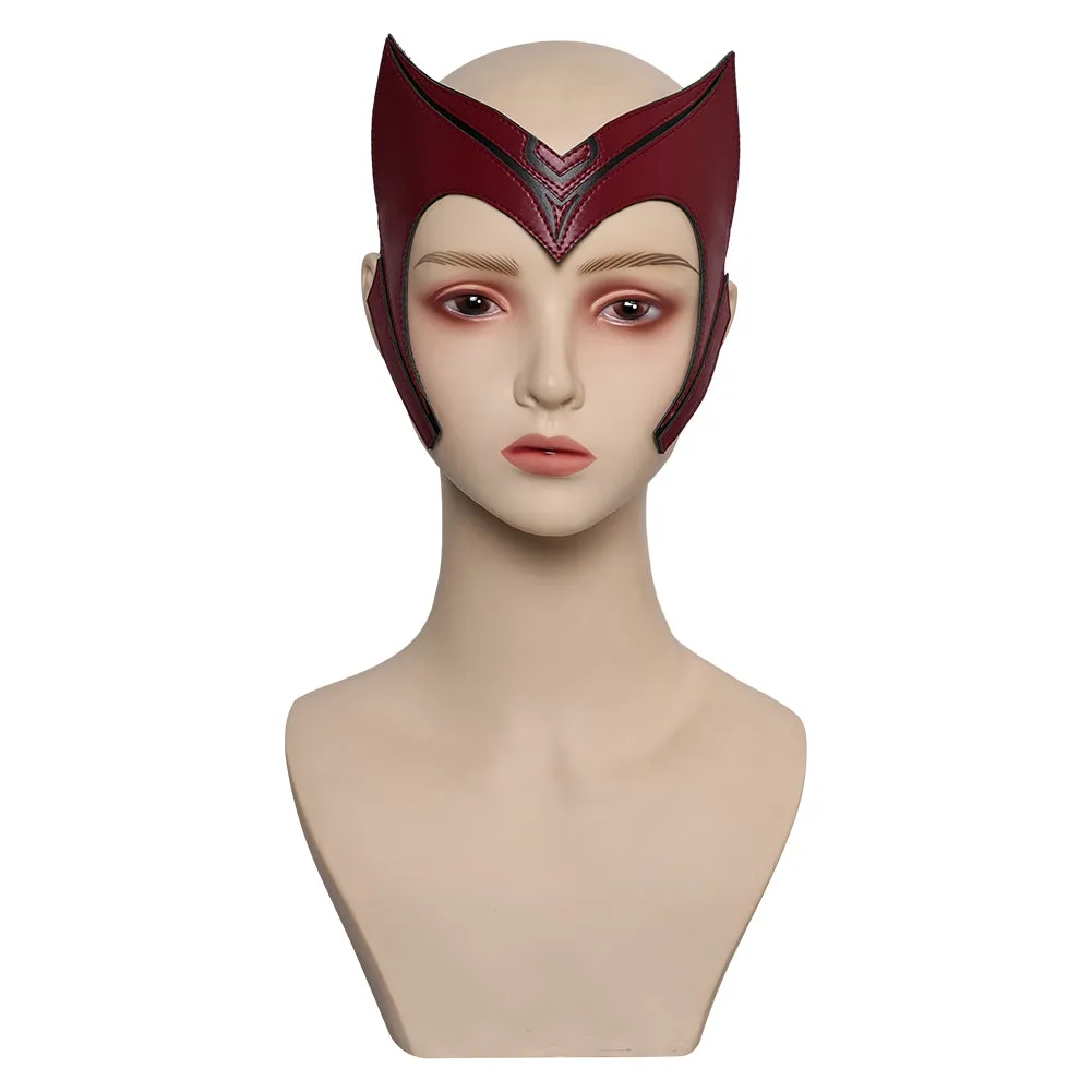 What If Scarlet Witch Mask Cosplay Latex Masks Helmet Masquerade Halloween Party Costume Props