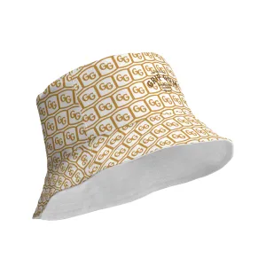 White & Gold GG Reversible Bucket Hat