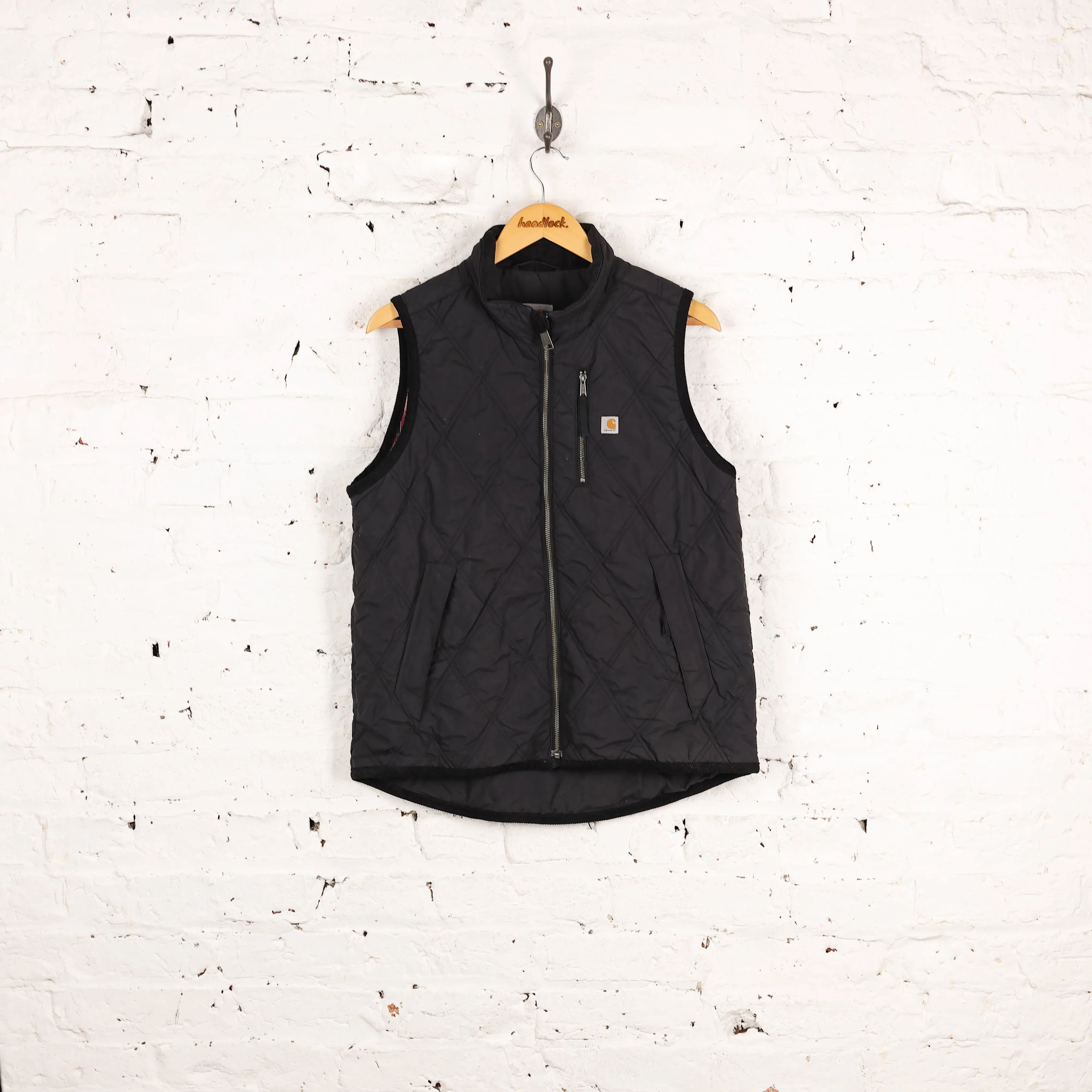 Women's Carhartt Quilted Gilet Jacket - Black - Women's M