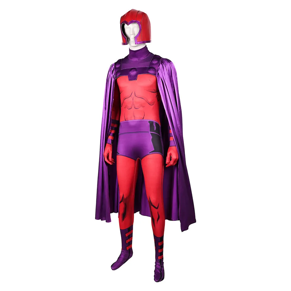 X-Men '97 Magneto Red Suit Cosplay Costume Outfits Halloween Carnival Suit
